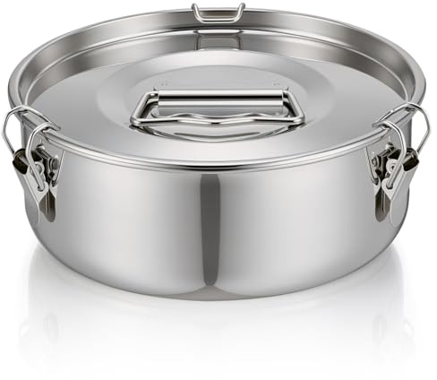 Gadpiparty Molde para Hornear Flan de Acero Inoxidable, Olla para Cocinar al Vapor Fácil de Usar y Resistente, Adecuado para Hornear Pudines y Papas en Casa