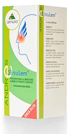 Lemuria - ANDRES SINULEM - Per Liberare le Vie Respiratorie - Integratore Alimentare a Base di Piante e Derivati - 100 ml - Made in Italy