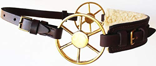 Challenger Tack Hackamore 35H48 Hackamore Western-Fleece, gepolstert, Leder, Aluminium, verstellbar, Braun