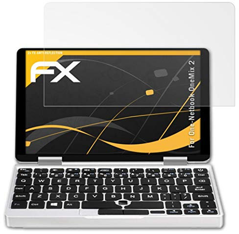 atFoliX Screen Protector compatible with One-Netbook OneMix 2 Screen Protection Film, anti-reflective and shock-absorbing FX Protector Film (2X)