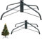 2 Soportes de Árbol de Navidad Estante para Árbol de Navidad de 24 y 16 Pulgadas Soporte Plegable Verde Oscuro para Árbol Artificial de Navidad Soporte de Árbol Vivo de Pie de 6,5 a 8 Feet