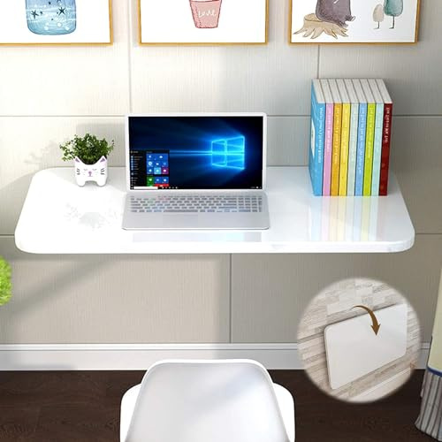 aleawol Wall Mounted Drop Leaf Folding 80x40cm, with Heavy-Duty Brackets