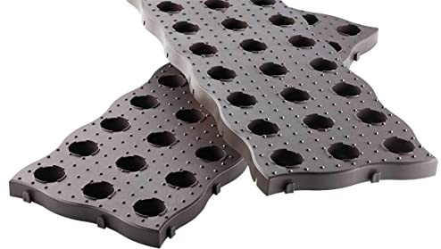 Yerd Garantia Maxi Beetplatten (Gartenplatten) 5er Set, 700 x 240 x 25 mm - einfach und schnell, trittsicher und flexibel - 240400