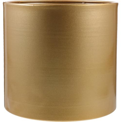 Operitacx Eisen Blumentopf Kreativer Sukkulenten Übertopf Metall Pflanztopf Für Innenbereich Wohnzimmer Büro 6.6 Zoll Modernes Design Mit Abflussloch