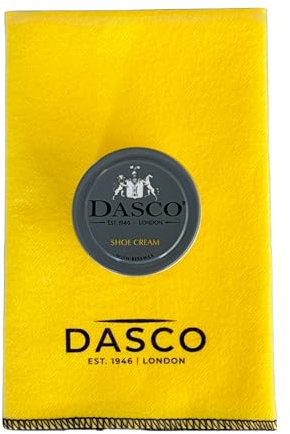 Dasco Cream Polish for All Smooth Leather with a Free Polishing Cloth-Cherry