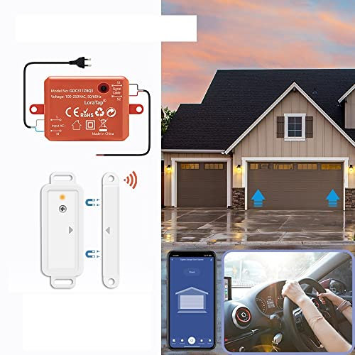 Abridor de puerta de garage, TUYA ZIGBEE 3.0 Puerta de garaje Sensor inalámbrico Interruptor Controlador Controlador Control por Smart Life Works
