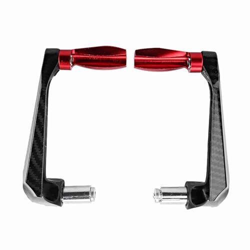 Protector Manubrio Universale in Lega di Alluminio per Moto 7/8 (Rosso) Protezione Freno