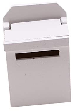 Hoement 1stück Miniatur Briefkasten Aus Dekorative Miniatur Briefkasten Für Puppenhaus Zubehör Kreative Szene Dekoration Detailreiche Mini Hausaccessoires Maßstab