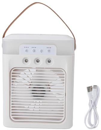 Mumusuki Ventilador de Nebulización Portátil, Tanque de Agua de 400 Ml, Ventilador Personal de Mano Recargable por USB, Ventilador de Enfriamiento de Aire para Aromaterapia con Aceite
