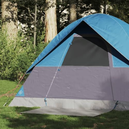 Tino Tech Tienda de campaña de cúpula para 2 personas, 215 x 150 x 127 cm, resistente al viento, tienda de campaña familiar, grande, para festivales, para familia, poliéster, azul