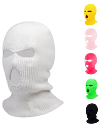 NW NATIONWEAR Balaclava Ski-Maske – Herren Balaclava – Skimaske für Wintersport – Sturmmaske, Räubermaske, Predator-Maske – 3-Loch Skimaske – In leuchtenden Farben erhältlich – Warm & langlebig