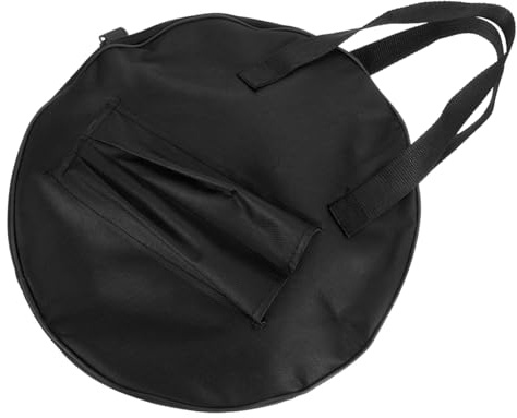 Dumb Drum Bag Oxford Cloth Black with Zipper and Handle Back to School | Storage Pocket for Drumsticks, Portable Carrying Case, Protects Surface from Scratching