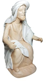 Arte Pesebre Figuras para Pintar Pastor Sentado para Pintar, para Figuras de 12 cm