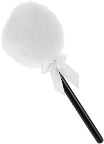 WEKADRIN Polvo Corporal Puff Suave y Reutilizable con Lazo para Maquillaje Facial y Corporal Esponjoso y Cómodo para Polvos Sueltos Casa y Salón