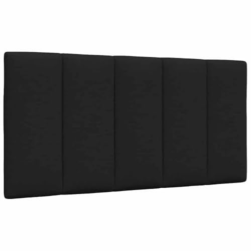 QJBSAVVA Kopfteil 100 cm Schwarz Polyester Stoff mit PP-Faser gepolstert Modernes Hanko Design für Bett und Schlafzimmer Wohnwand Bequeme Rückenlehne Wandkissen passt zu 100 cm Matratzenbreite