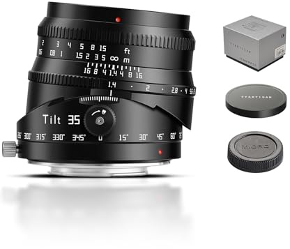 TTARTISAN Lente inclinable 35 mm f/1.4 para Montaje XF APS-C Enfoque Manual, Lente de inclinación, Gran Apertura, cámara sin Espejo para Montura X (Montaje X)
