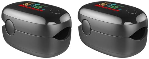 Jnchdghwa 2X Mini Pulsómetro con Pinza para Dedo, Detector de Saturación de Oxígeno en Sangre Reutilizable para Aficionados Al Montañismo, Esquí y Ciclismo.
