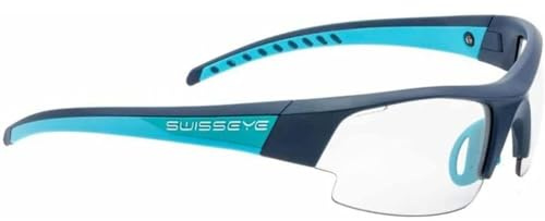 SWISSEYE Gardosa Re+ S Sportbrille (100% UVA-, UVB- und UVC-Schutz, splitterfreies Material, inkl. Etui & 2 Wechselscheiben)