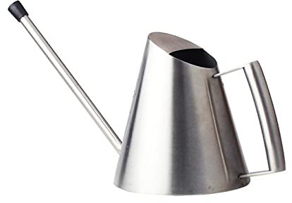 Langmündiger Wasserkrug Edelstahl Garten Wasserkessel Blume Pflanze Gießkanne Große Kapazität 400ml 900ml 1500ml Gartenwerkzeuge Silber 1500ml