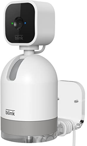 Für Blink doorbell Indoor/Outdoor Halter,Blink Home Sicherheits Kamera System Metal Wandhalterung,Drehbar um 360 Grad Zwei Installations modi,Kamera an Wänden oder Decken (Transparent) 2PCS