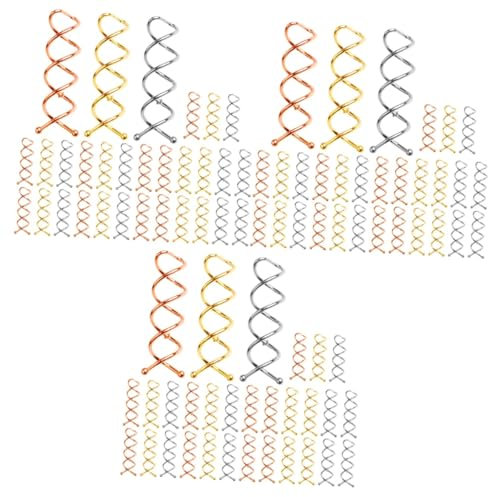FRCOLOR 90pcs Spiral Hair Pin Clip Bun Clip Pins for Girls Boys and Girls Hair Accessories Bun Making Tools Festival