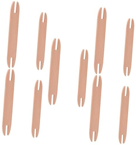 EXCEART 5 Sets Ergonomische Strickwerkzeuge Leichte Rundstricknadeln Aus Holz Webnadeln Schiffchen Für Tapisserie-handarbeiten 2 Stück * 5
