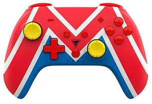 DragonShock – PopTop kompakt, trådlös Bluetooth-styrenhet | trådlös styrenhet kompatibel med Nintendo Switch och PC | Mario Universe1-stil