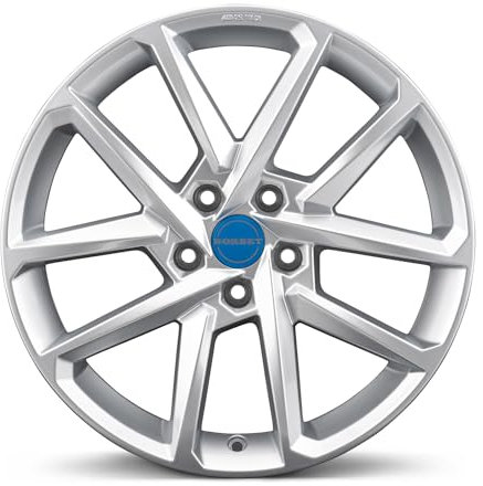 4x Borbet Felgen N 7.5x18 ET50 5x108 crystal silver kompatibel mit Ford C-Max Edge Focus Galaxy Grand C-Max Kuga Mondeo Puma S-Max