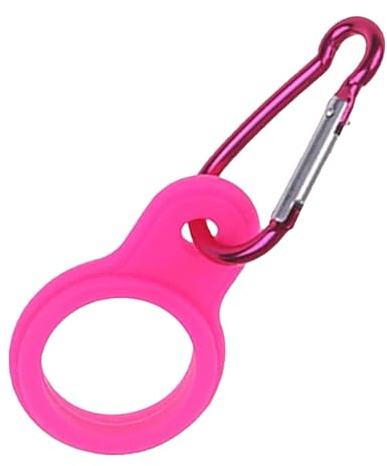 Fixed Water Bottle Holder - Water Bottle Ring Holder | Travel Aluminum Carabiner | Silicone Portable Water Bottle Clips | Backpack Accessories For Camping, Outdoor Activities