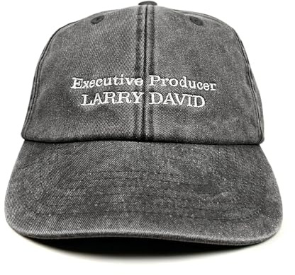 Outsdr Unisex Executive Producer Larry David Tvättad Broderad Baseballkeps - Black