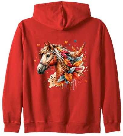 Cheval Filles Femmes Cavalière Èquitation Amoureux Chevaux Sweat à Capuche