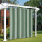 Wasserdichter Ösenvorhang für den Außenbereich, 410 x 150 cm dick, langlebig und Privatsphäre, für Terrasse, Pavillon, Innen- und Außenbereich, 1 Paneel, Hellgrün