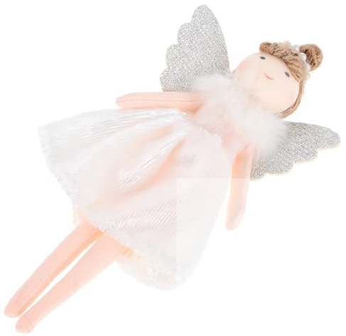 ibasenice Engel-weihnachtsanhänger Aus Plüsch Weicher Engel-mädchen-anhänger Als Weihnachtsbaumschmuck Feenbaumschmuck Für Innendekoration