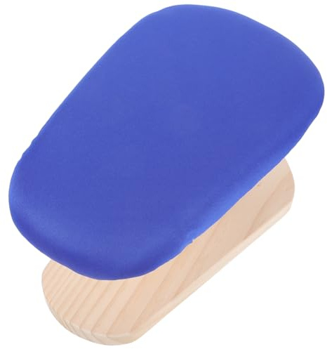 VOSAREA Planche à Repasser Bleue en Bois Housse en Tissu, Outil Pratique pour Repassage et Couture, pour Maison et Atelier de Couture