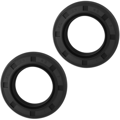 2x Paraolio Albero 25x42x7mm Tenuta Scheletrica in Gomma Nitrilica Adatta per Auto Moto Camme Differenziali