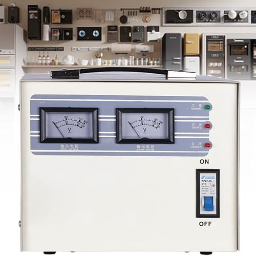 YXZQLOZ Stabilizzatore di Tensione, stabilizzatore di Tensione Completamente Automatico da 220 V per Uso Domestico, Frigorifero, Computer (2KVA)
