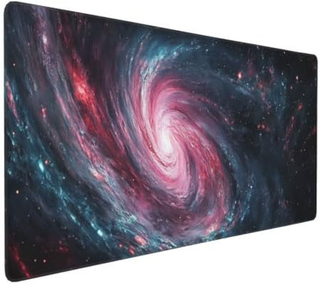 Sternenhimmel Abstrakt Mauspad XXL, Großes Mousepad 700x300x3mm rutschfeste Schreibtischunterlage, Präzises und langlebiges Large Mouse pad, Precision rutschfeste Gummibasis, für Mauspad Office k-494