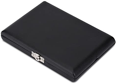 Qukaim Oboen-Rohrblatt-Box, Holz, PU-Lederhülle, Aufbewahrungsbox für 12 Oboenblätter #2, Oboen-Rohrblätter, Oboen-Schilfrohr-Etui, Oboen-Akkory