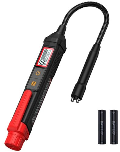 OBEST Bremsflüssigkeitstester geeignet für Bremsflüssigkeit DOT 3/4/5.1,Auto Universal bremsflüssigkeitsprüfer mit Batterien,mit LED Anzeige,Ton- und Lichtalarm,Hochpräzise Sonde