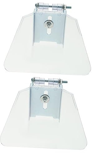 NUOBESTY Lot de 2 Visières de Protection Oculaire en ABS et Acier Inoxydable Protection de Banc Compatible la Meuleuse d'Établi Installation Facile