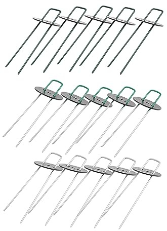 JOINPAYA Piquets De Jardinage Forme De u Clous pour Gazon Artificiel Fixation Extérieur