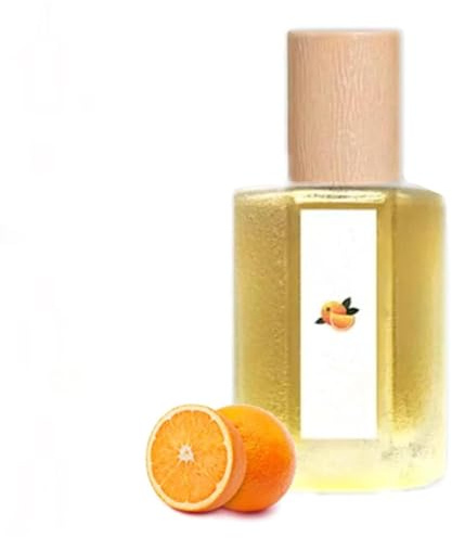 Spray perfumado con aroma a melocotón, 50 ml, natural para cabello y cuerpo, perfumes florales, amaderados y frutales de larga duración para mujer. (Orange)