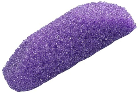 VICASKY Ergonomischer Farbiger Pumice Foot Scrubber Bimsstein mit Dualer Seite zur Hornhautentfernung und Abgestorbener Haut Leichter Fußpflege stein für Zuhause Reisen und Salon Violett