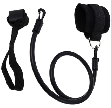 CIYODO Sangle Cheville Fitness pour Entraînement des Jambes Hanches Accessoire Corde de Tension Sportif Bande Élastique Portable pour Remise Forme