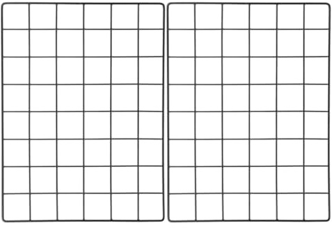 LIFKOME 2 Piezas Paneles de Rejilla Metálica Marco para Fotos y Decoración de Pared Estilo Nórdico Soporte Ligero y Resistente para Hogar Oficina y Restaurante