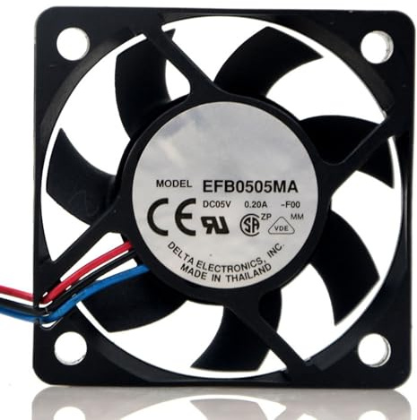 EFB0505MA 50mm fan，5V fan，0.20A Silent Cooling Fan,5CM 3-Wire 3-Pin USB Mini Fan