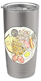 Full English Breakfast Stainless Steel Insulated Tumbler