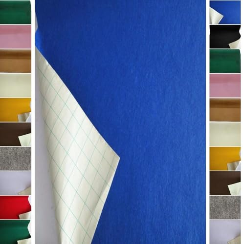 StoffBook ROYALBLAU EDEL BASTELFILZ FILZSTOFF SELBSTKLEBEND KLEBEFILZ STOFF STOFFE, B814