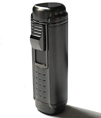 GERMANUS Briquet I Jet avec 4 Flammes Argenté