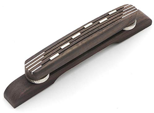 Unxuey höhenverstellbar Palisander Gitarrensteg, 6 Saiten, Archtop Jazz Gitarre schwimmender Steg | Archtop Jazz Gitarre Schwimmende Brücke Zubehör